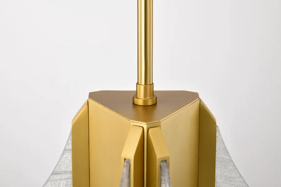 Idris LED 3-Light Pendant in Vintage Brass - Image 12
