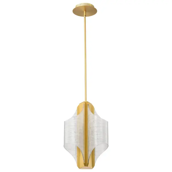 Idris LED 3-Light Pendant in Vintage Brass - Image 3