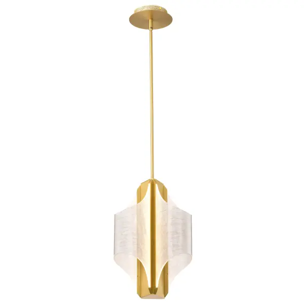 Idris LED 3-Light Pendant in Vintage Brass - Image 4