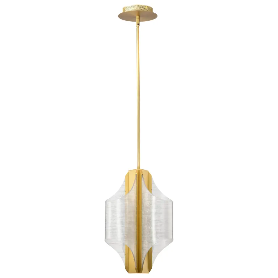 Idris LED 3-Light Pendant in Vintage Brass - Image 5