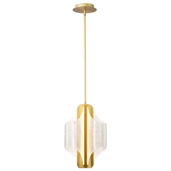 Idris LED 3-Light Pendant in Vintage Brass - Image 6
