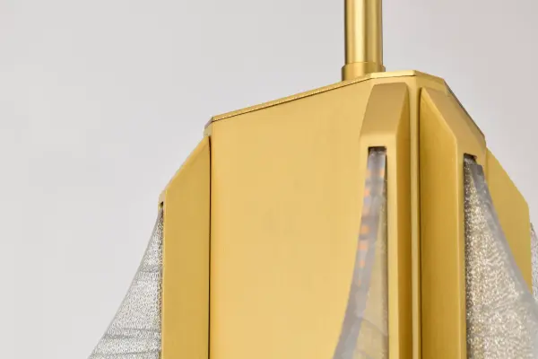 Idris LED 3-Light Pendant in Vintage Brass - Image 7