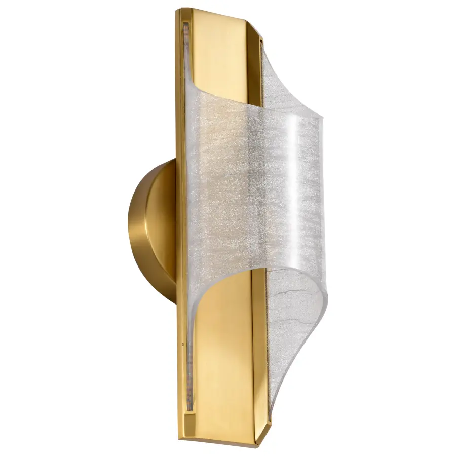 Idris LED Wall Sconce - Vintage Brass - Image 1