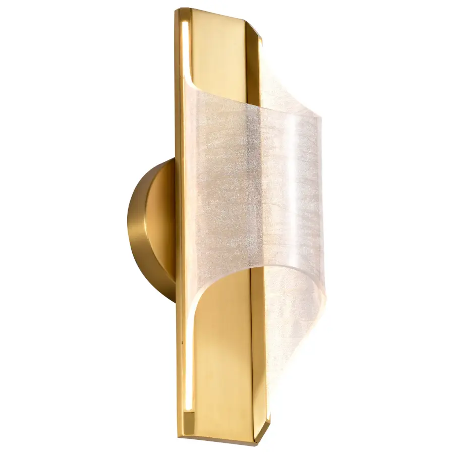 Idris LED Wall Sconce - Vintage Brass - Image 2