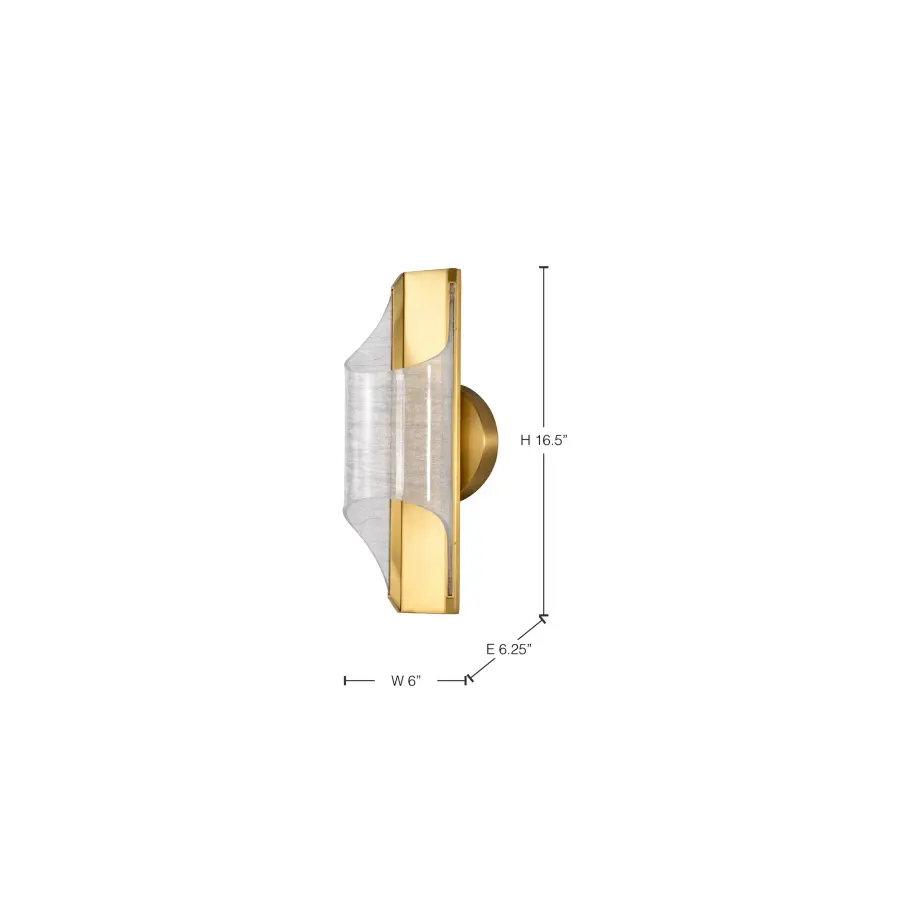 Idris LED Wall Sconce - Vintage Brass - Image 15