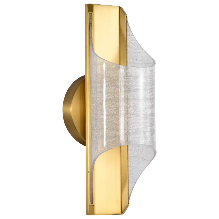 Idris LED Wall Sconce - Vintage Brass - Image 3