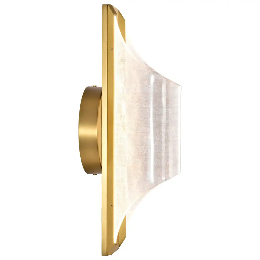 Idris LED Wall Sconce - Vintage Brass - Image 8