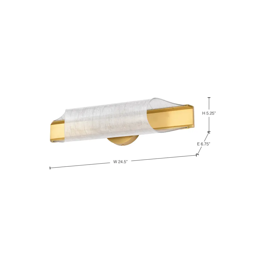 Idris LED 3-Light Wall Sconce in Vintage Brass - Image 15