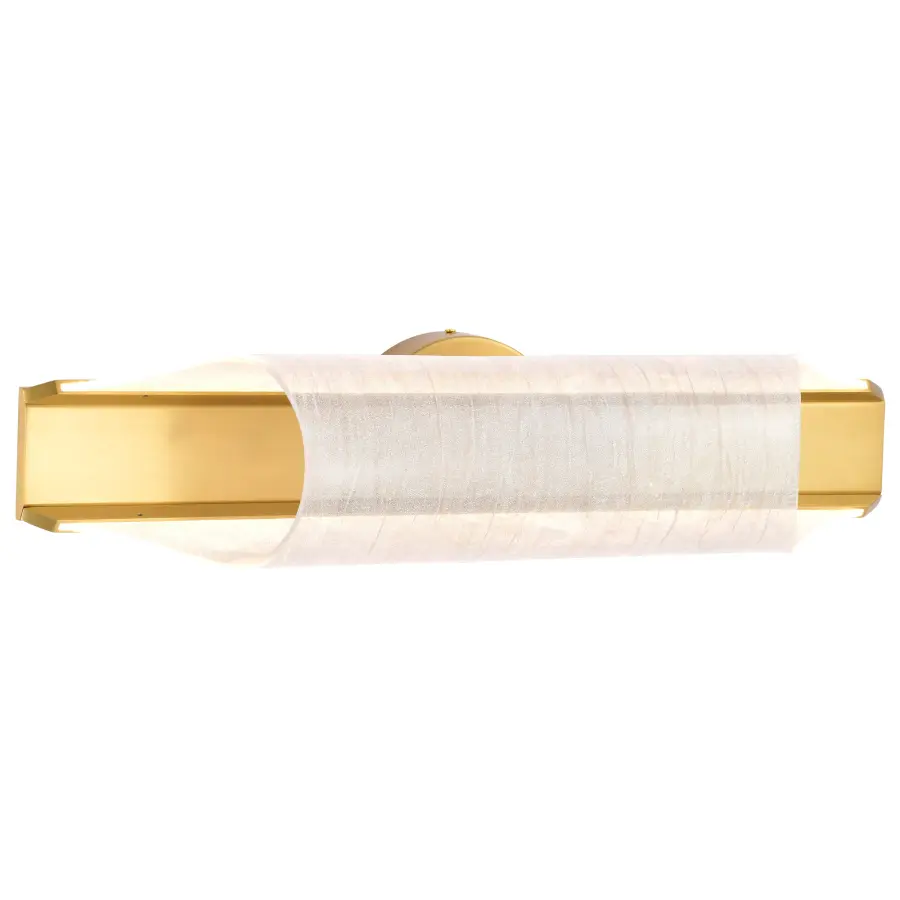 Idris LED 3-Light Wall Sconce in Vintage Brass - Image 4