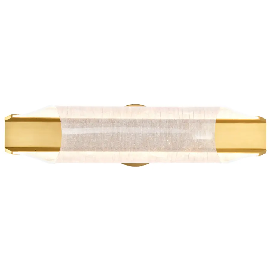 Idris LED 3-Light Wall Sconce in Vintage Brass - Image 6