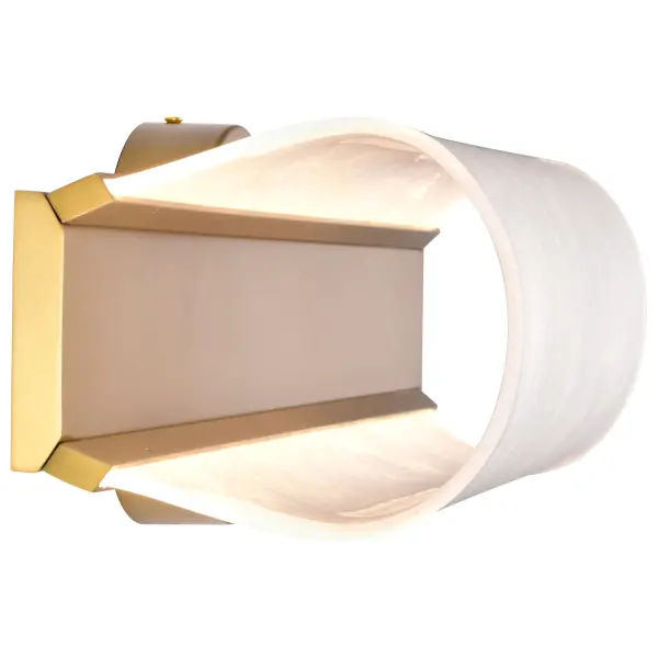 Idris LED 3-Light Wall Sconce in Vintage Brass - Image 8