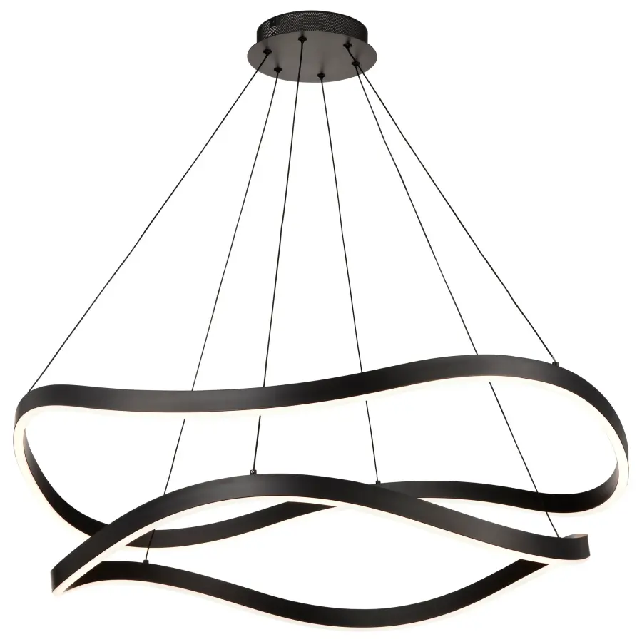 Sylas 36-Inch LED Pendant in Matte Black - Image 3
