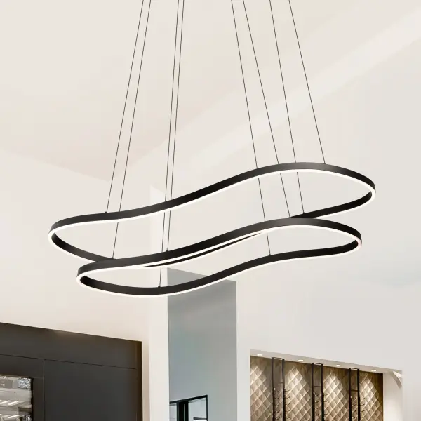 Sylas 48-Inch LED Pendant in Matte Black - Image 15