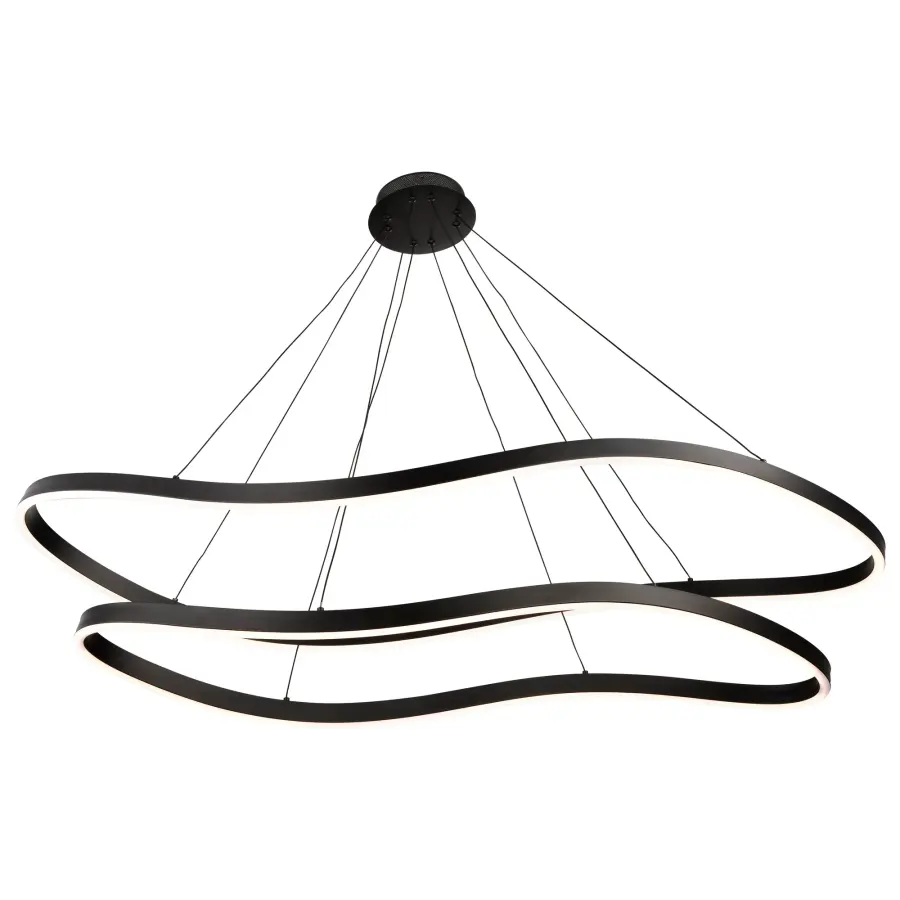 Sylas 48-Inch LED Pendant in Matte Black - Image 3