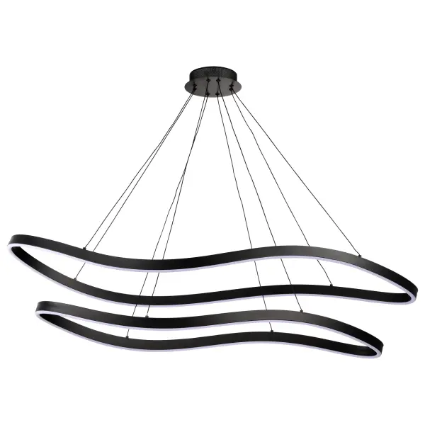 Sylas 48-Inch LED Pendant in Matte Black - Image 4