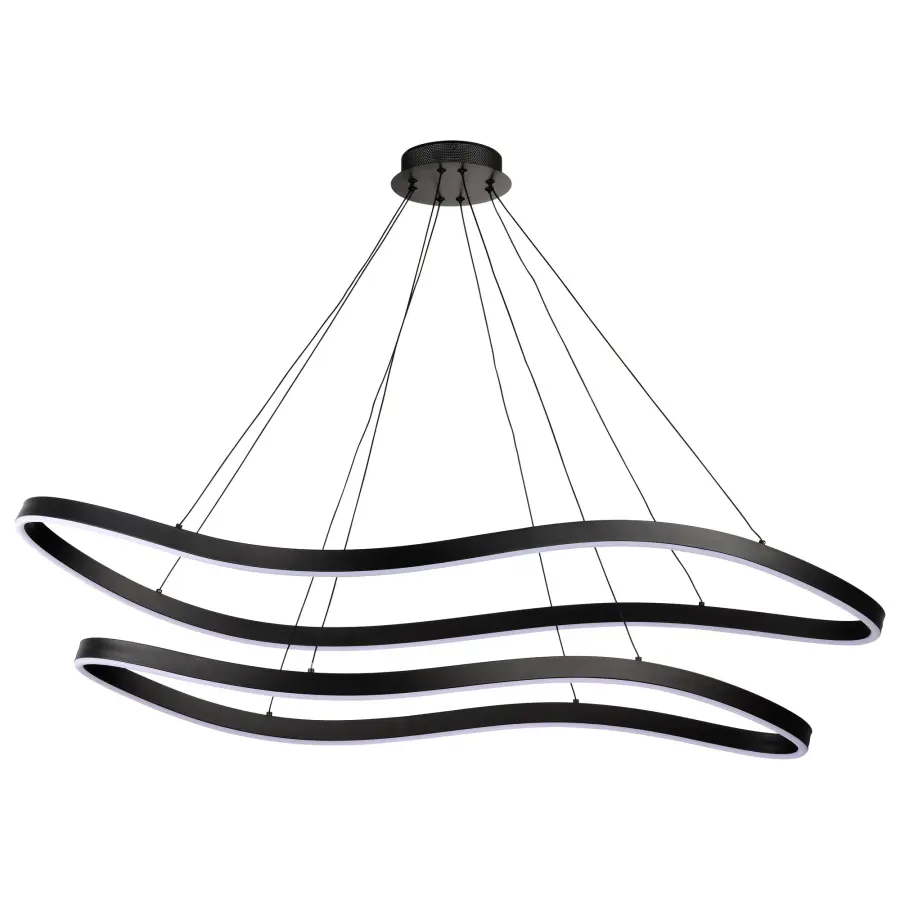 Sylas 48-Inch LED Pendant in Matte Black - Image 4
