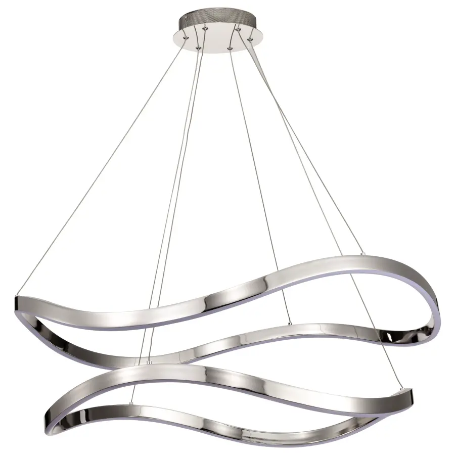 Sylas 36-Inch LED Pendant in Polished Nickel - Image 2
