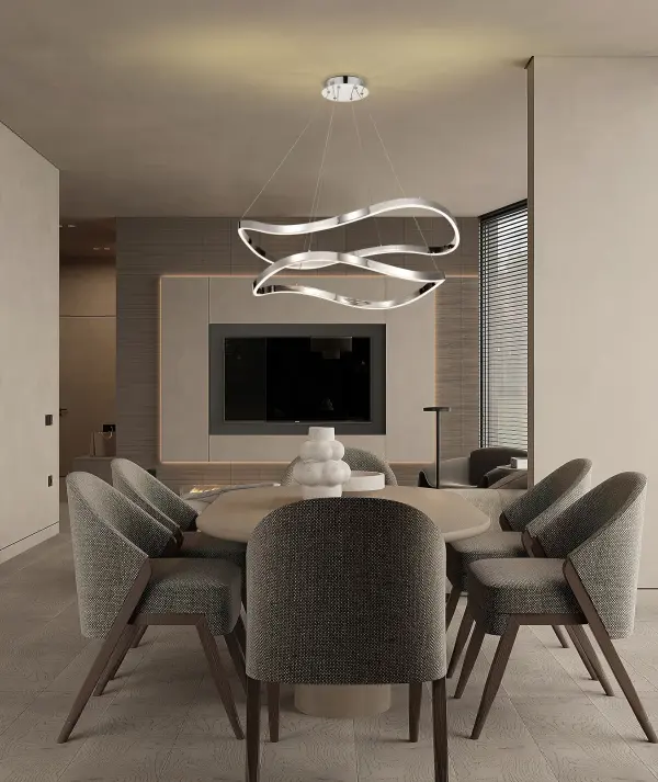 Sylas 36-Inch LED Pendant in Polished Nickel - Image 14