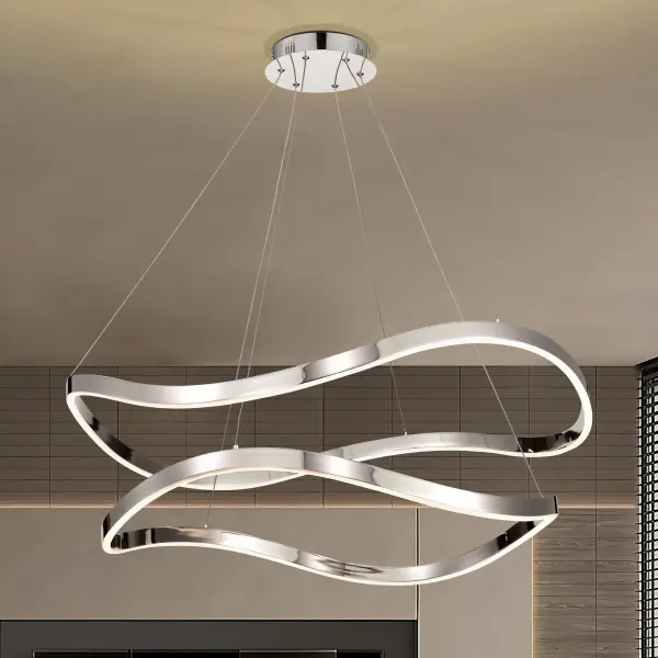 Sylas 36-Inch LED Pendant in Polished Nickel - Image 15