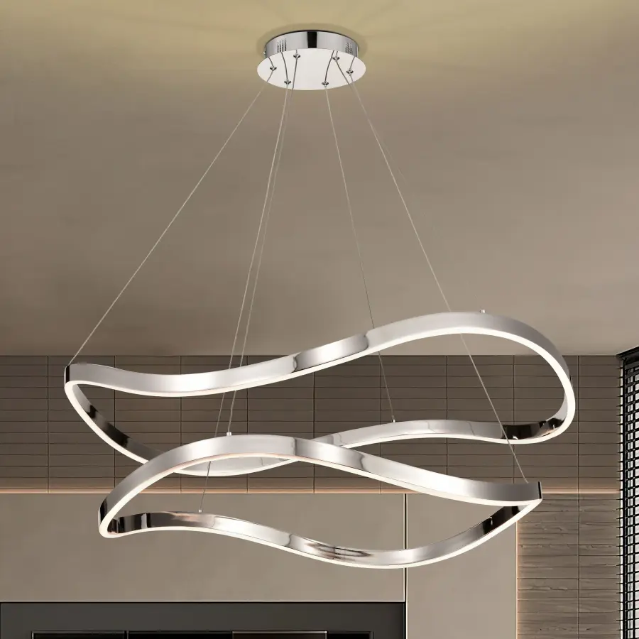 Sylas 36-Inch LED Pendant in Polished Nickel - Image 15