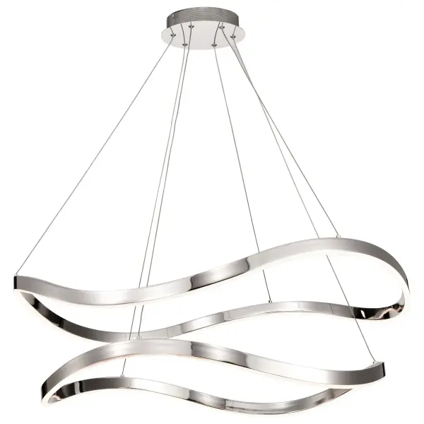 Sylas 36-Inch LED Pendant in Polished Nickel - Image 3
