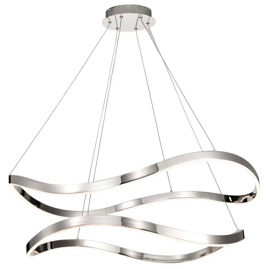 Sylas 36-Inch LED Pendant in Polished Nickel - Image 3