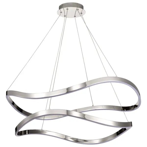 Sylas 36-Inch LED Pendant in Polished Nickel - Image 4