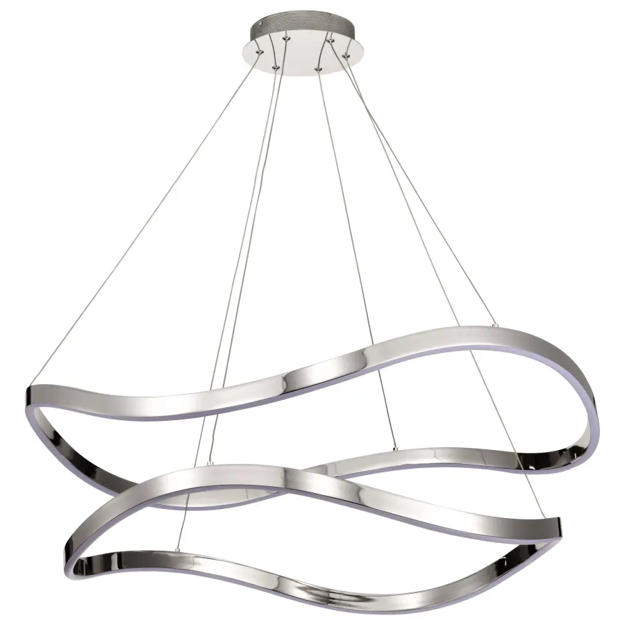 Sylas 36-Inch LED Pendant in Polished Nickel - Image 4