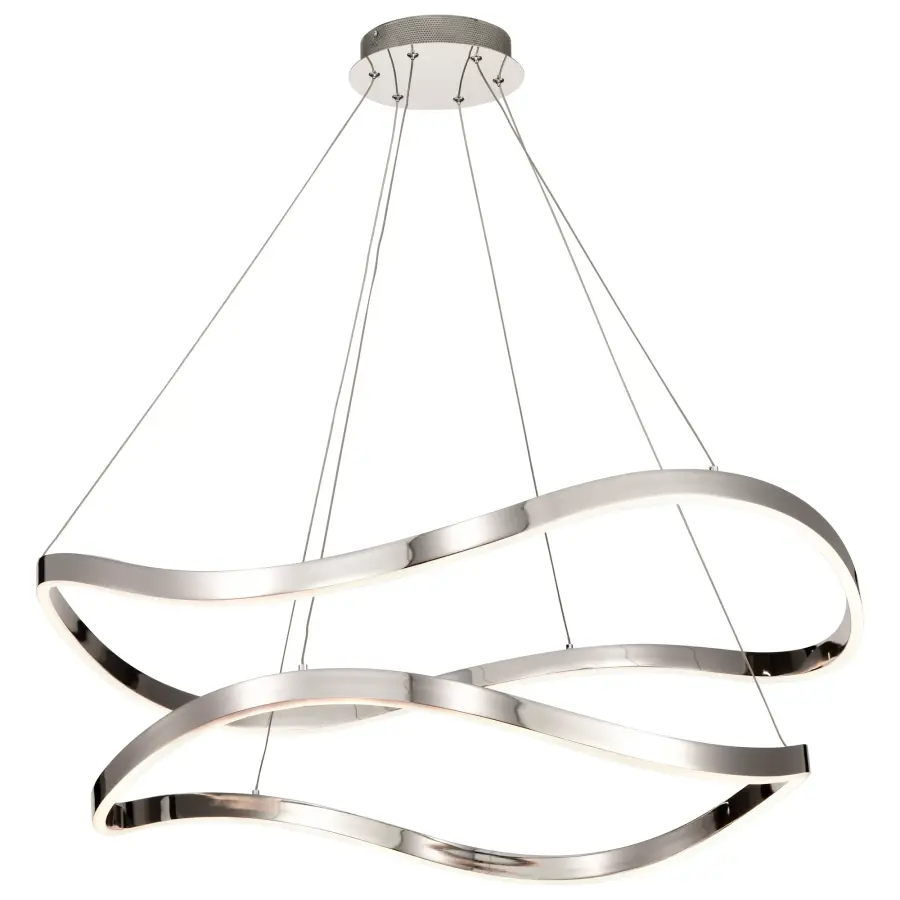 Sylas 36-Inch LED Pendant in Polished Nickel - Image 5