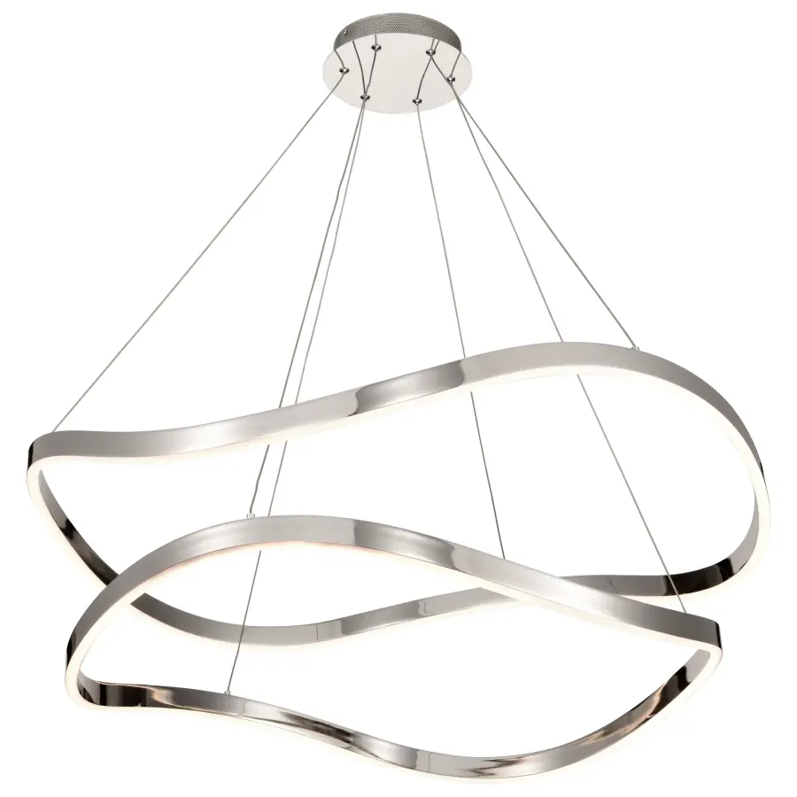 Sylas 36-Inch LED Pendant in Polished Nickel - Image 7