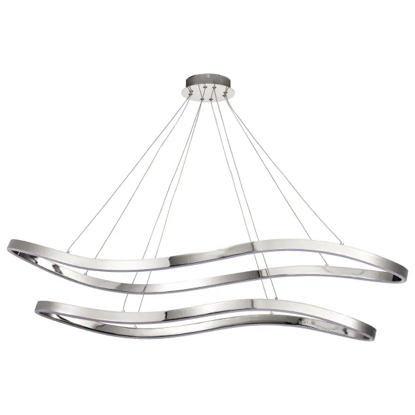 Sylas 48-Inch LED Pendant in Polished Nickel - Image 2