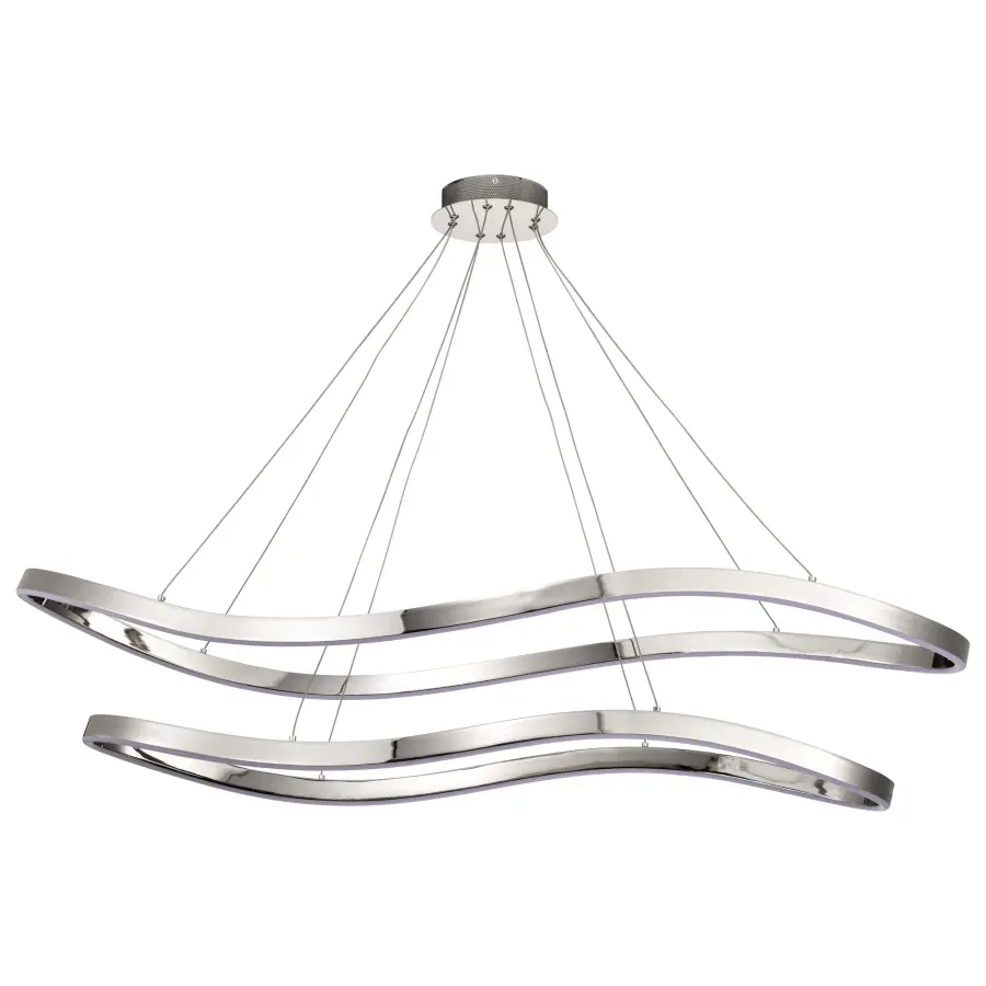 Sylas 48-Inch LED Pendant in Polished Nickel - Image 2