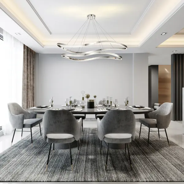 Sylas 48-Inch LED Pendant in Polished Nickel - Image 14