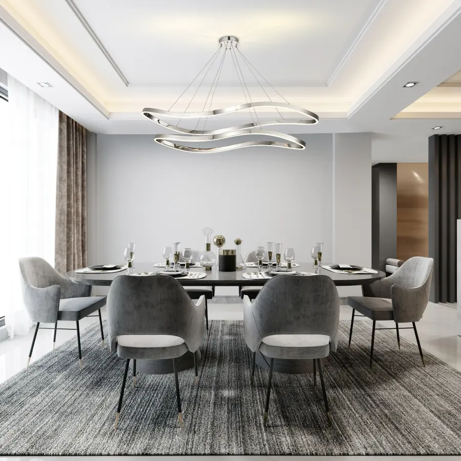 Sylas 48-Inch LED Pendant in Polished Nickel - Image 14