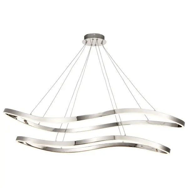 Sylas 48-Inch LED Pendant in Polished Nickel - Image 3