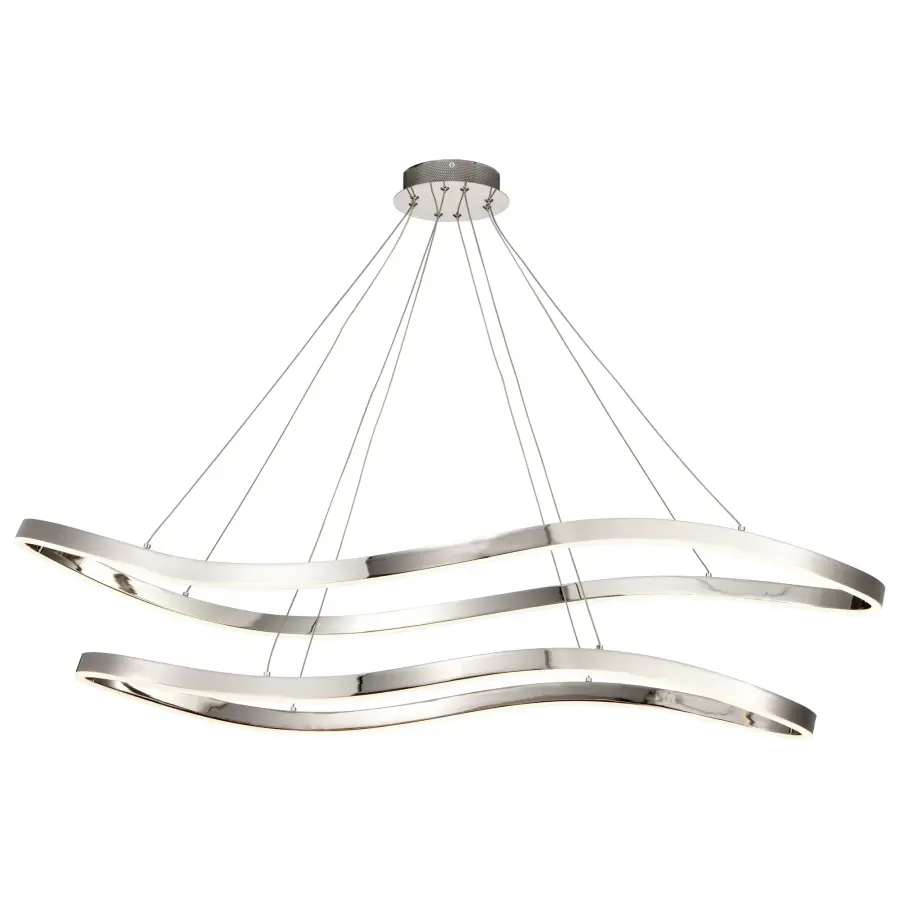Sylas 48-Inch LED Pendant in Polished Nickel - Image 3