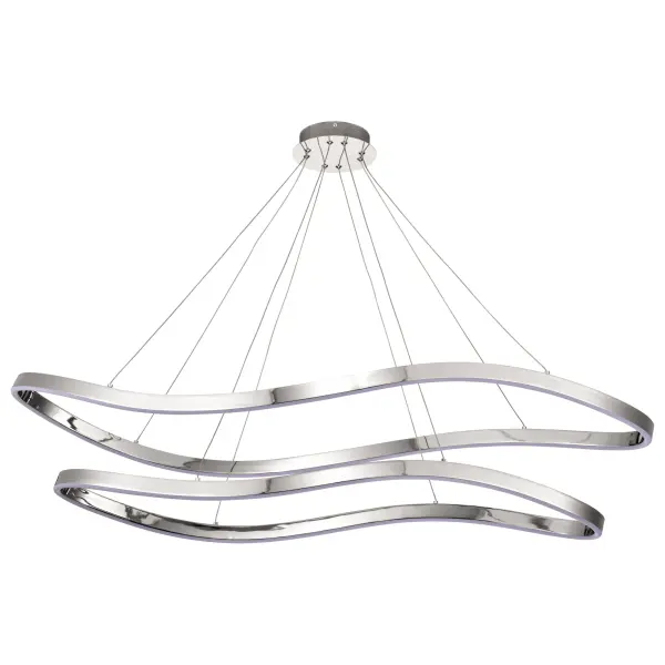 Sylas 48-Inch LED Pendant in Polished Nickel - Image 4
