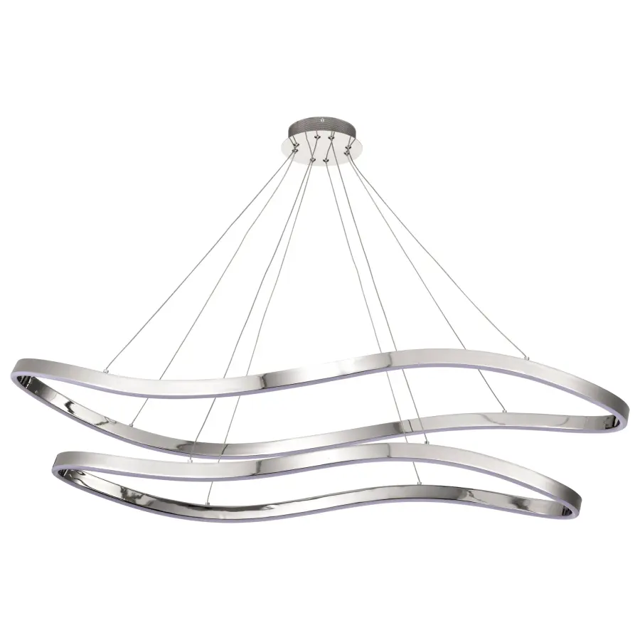 Sylas 48-Inch LED Pendant in Polished Nickel - Image 4