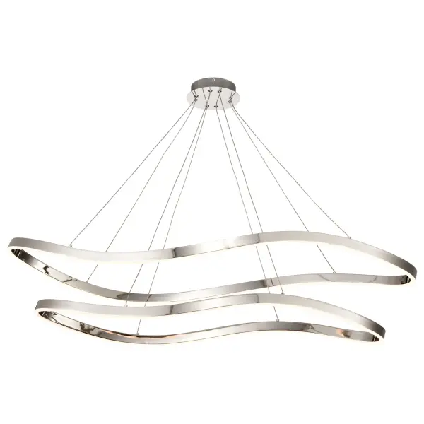 Sylas 48-Inch LED Pendant in Polished Nickel - Image 5