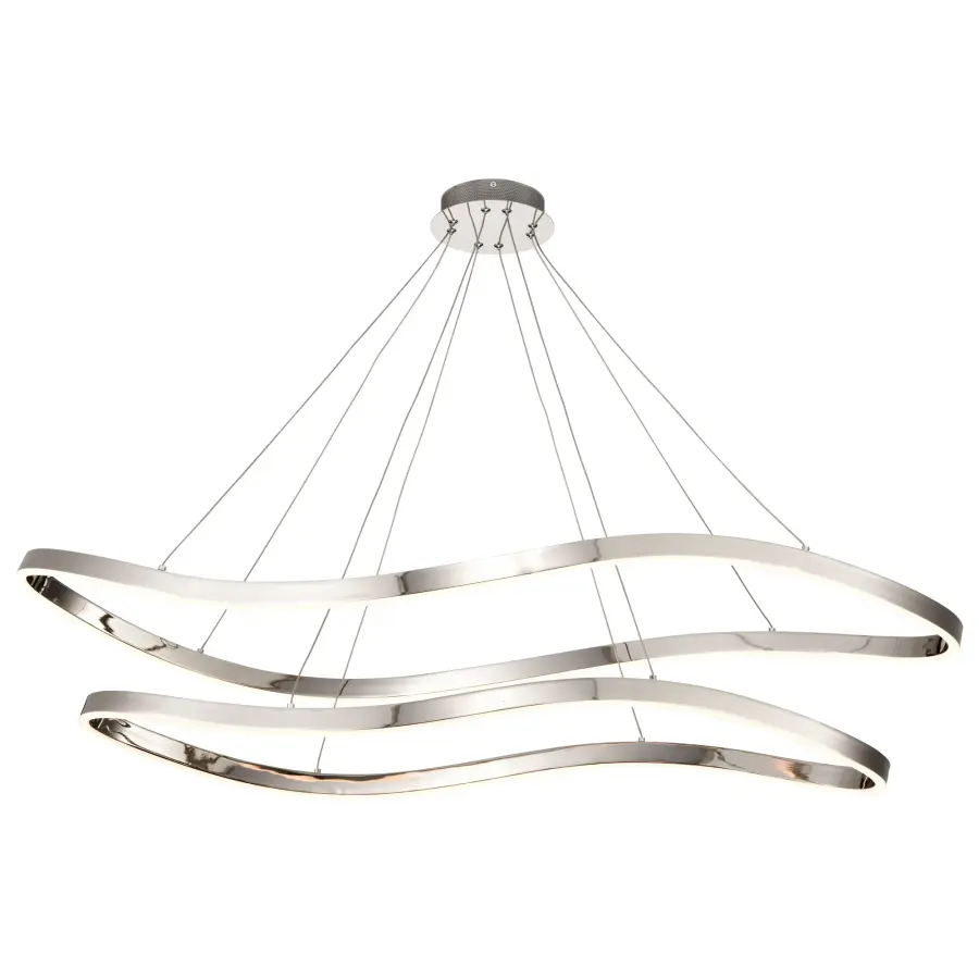 Sylas 48-Inch LED Pendant in Polished Nickel - Image 5