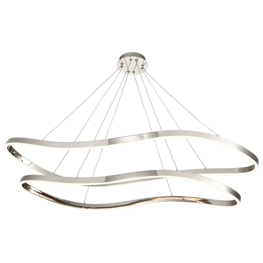 Sylas 48-Inch LED Pendant in Polished Nickel - Image 6