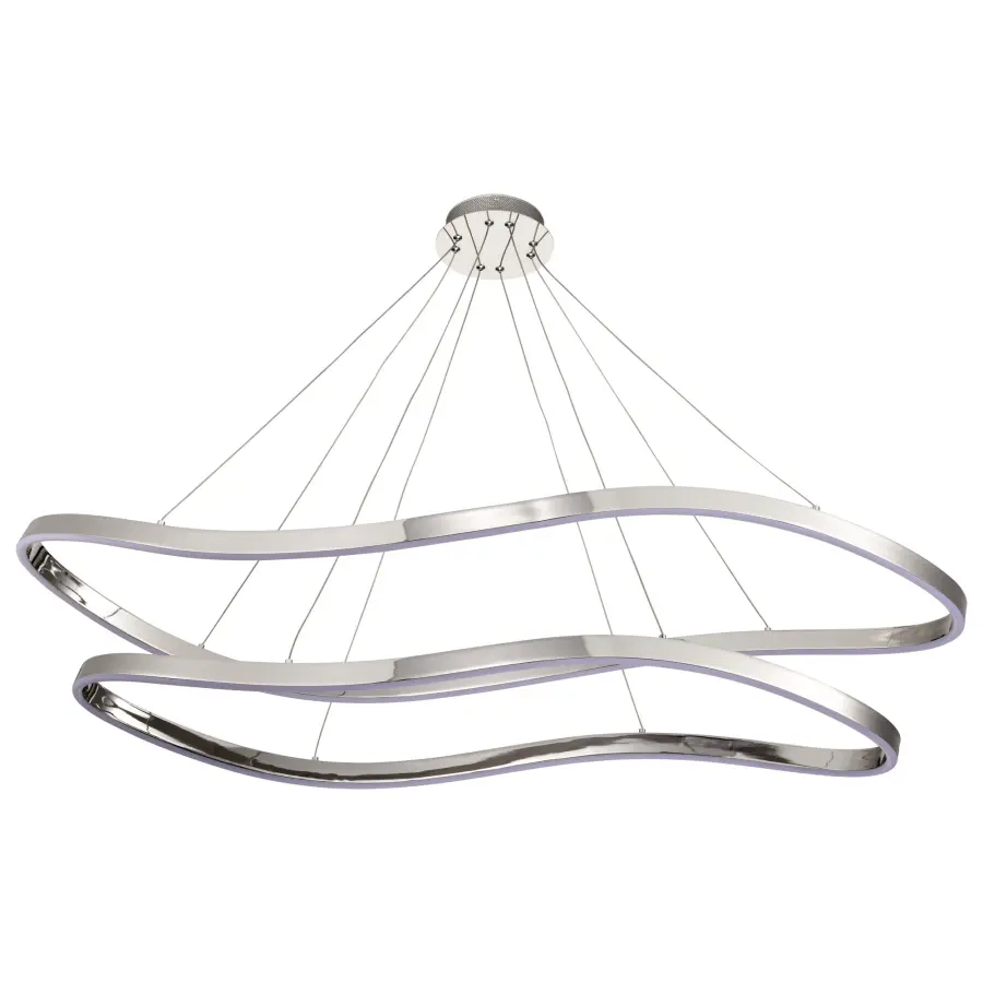 Sylas 48-Inch LED Pendant in Polished Nickel - Image 7