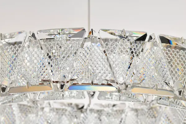 Asher LED 15" Crystal Pendant in Polished Nickel - Image 13