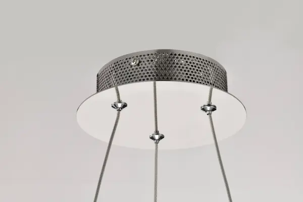 Asher LED 15" Crystal Pendant in Polished Nickel - Image 7