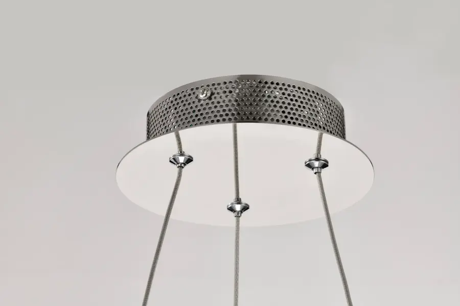 Asher LED 15" Crystal Pendant in Polished Nickel - Image 7