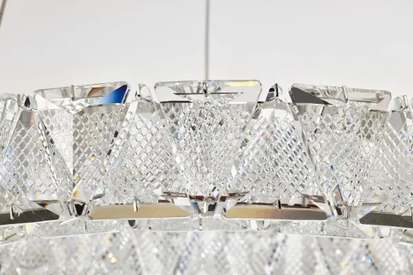 Asher LED 15" Crystal Pendant in Polished Nickel - Image 10
