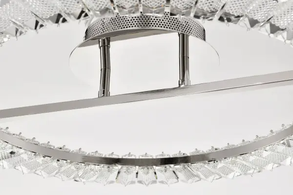 Nova LED 23" Round Flush Mount in Polished Nickel with K9 Crystal - Image 11