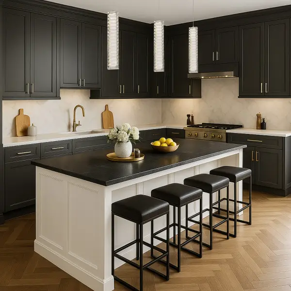 Nova LED Mini Pendant in Polished Nickel with K9 Crystal - Image 14