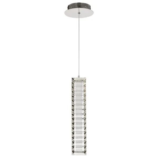 Nova LED Mini Pendant in Polished Nickel with K9 Crystal - Image 5