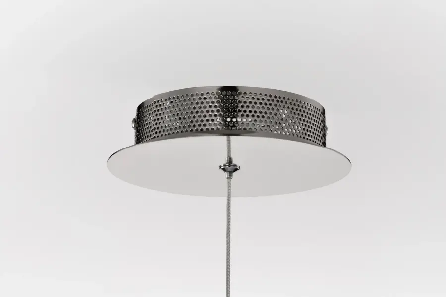 Nova LED Mini Pendant in Polished Nickel with K9 Crystal - Image 7